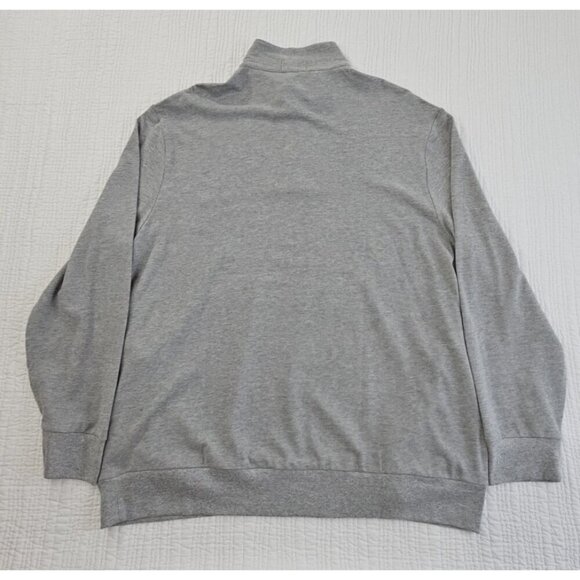 Polo Ralph Lauren Men Big & Tall Pullover Grey XXL 1/4 Zip Double Knit Pony NWT - Picture 12 of 16